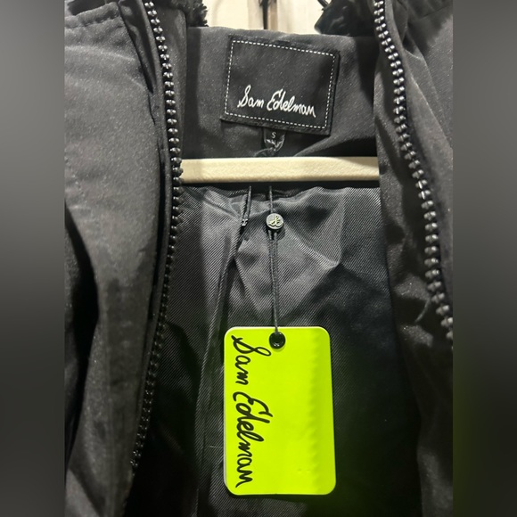 Sam Edelman down hooded faux fur trim jacket size small- NWT - Picture 7 of 7